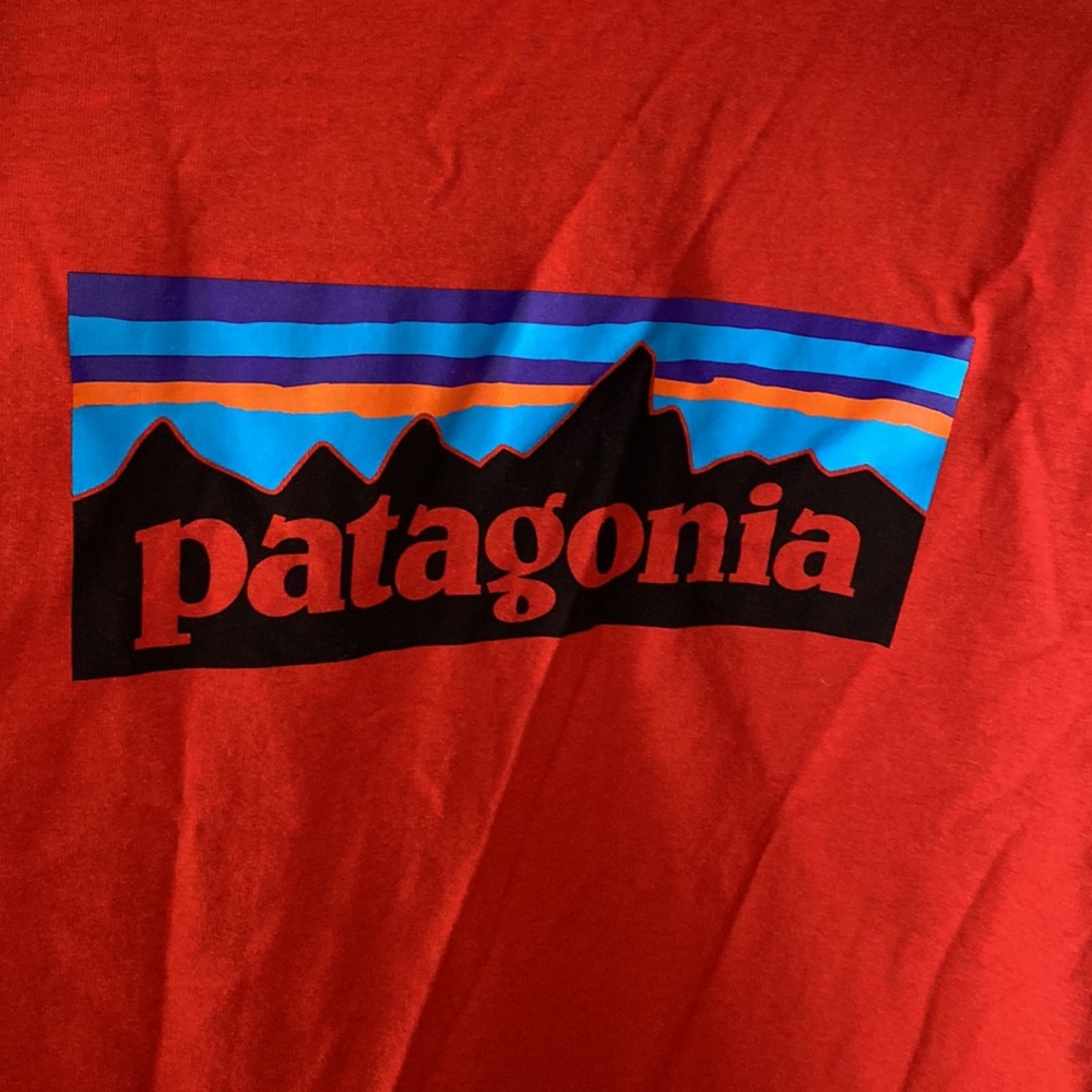 Red Patagonia t shirt